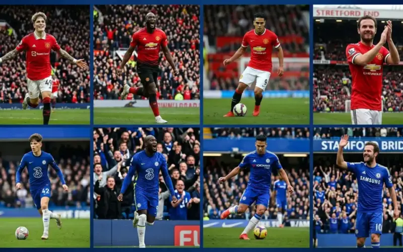 نجوم ارتدوا قميص مانشستر يونايتد وتشيلسي